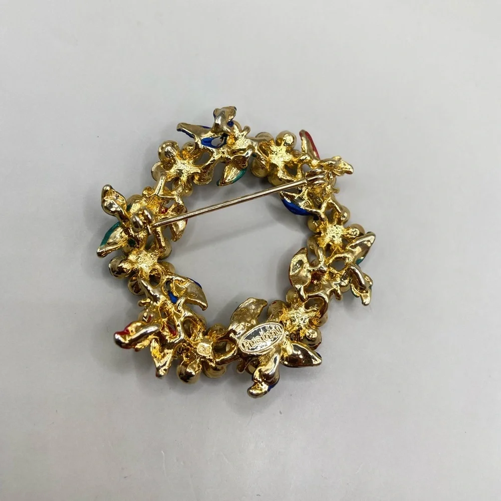 Rucinni Flower Wreath Brooch